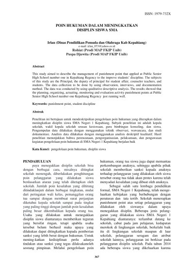 Check spelling or type a new query. Top Pdf Poin Hukuman Dalam Meningkatkan Disiplin Siswa Sma 123dok Com