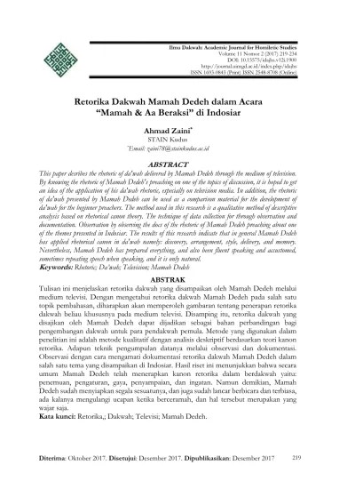 View student reviews, rankings, reputation for the online aas in entrepreneurship from great basin college get ready to begin a new business with this associate of applied science in entrepreneurship online degree. Top Pdf Retorika Dakwah Mamah Dedeh Dalam Acara Mamah Aa Beraksi Di Indosiar 123dok Com