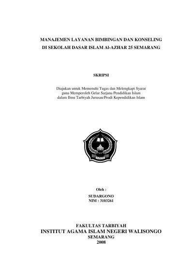 Karena sebagian waktu dari 24 jam akan di habiskan di lingkungan sekolah. Top Pdf Peran Media Dalam Layanan Bimbingan Konseling Islam Di Sekolah 123dok Com