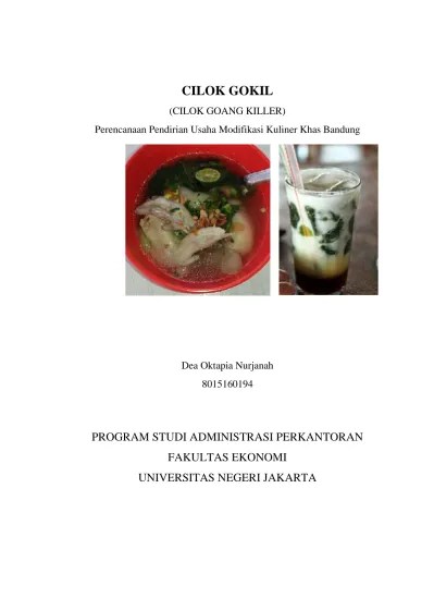 (perencanaan pendirian usaha modifikasi makanan khas daerah pempek) prawestri yekti pambudhi1, hani fitrianingsih2, melwanda rieka maharani3, monika. Pempek Beranak Perencanaan Pendirian Usaha Modifikasi Makanan Khas Daerah Pempek