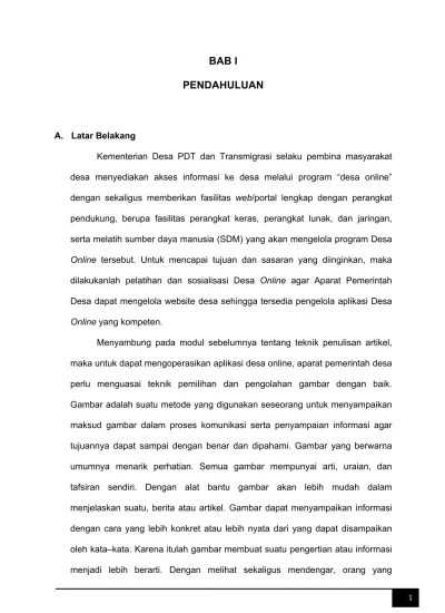Penggunaan dok inovasi dan pengelolaan pengetahuan. 1 1 P2ktd Dalam Program Inovasi Desa