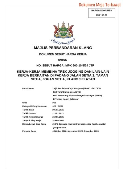 Semua kaunter pihak berkuasa tempatan negeri selangor. Majlis Perbandaran Klang