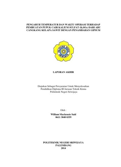 The sta pattern of the mixture of granitic ore sample and k2so4. Pembuatan Pupuk Kalium Sulfat K2so4 Dari Natrium Sulfat Na2so4 Dan Kalium Klorida Kcl Dengan Proses Single Stage Diponegoro University Institutional Repository Undip Ir