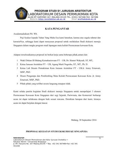 Selain berdasarkan apa yang penulis dapatkan selama melakukan studi . Top Pdf Proposal Kegiatan Studi Ekskursi 2016 Docx 123dok Com