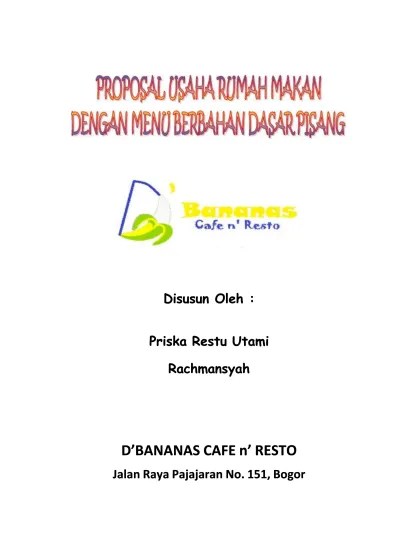 Membuat desain yang baru dengan harga terjangkau. Proposal Cafe N Resto