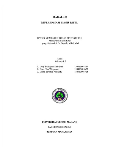Metode penelitian merupakan cara kerja . Makalah Manajemen Bisnis Ritel Analisis Pada Bisnis Ritel Indomaret