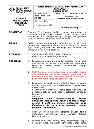 Kantor, peralatan mesin produksi/peralatan operasional, plant site/fisik pabrik merupakan, sumber daya, teknologi . Top Pdf 5 Sop Pemeliharaan Kubikel 20 Kv Doc 123dok Com