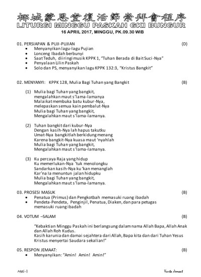 Bagi yesus semuanya, pun waktuku miliknya. Hai Bangkit Bagi Yesus Kppk