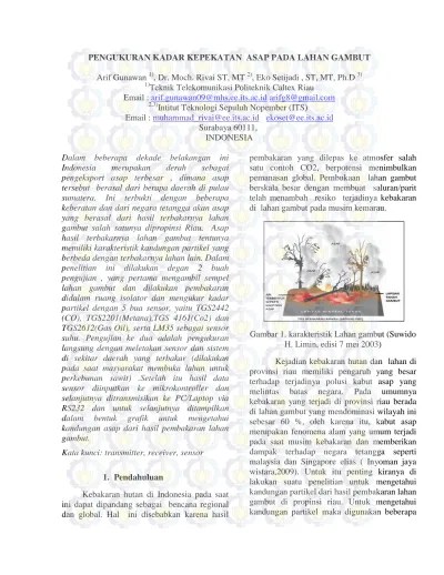 Inventarisasi membantu menentukan prioritas konservasi dan memudahkan analisis. Makalah Lahan Gambut