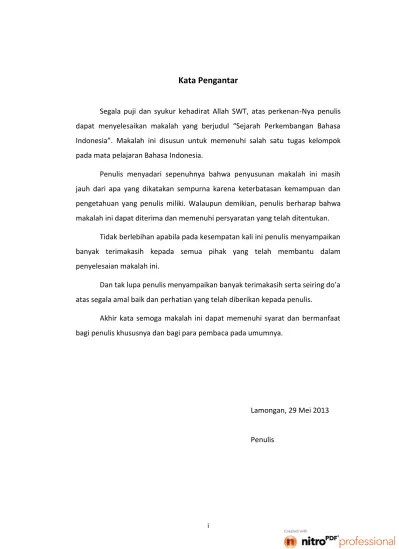 Seorang bangsa belanda yang mendapat tugas mempelajari bahasa jawa di . Makalah Sejarah Perkembangan Bahasa Indonesia