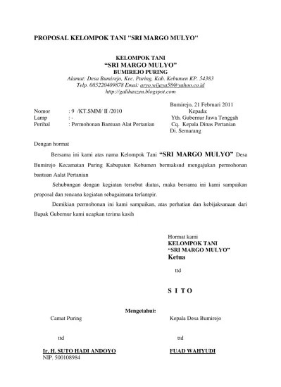 Puji syukur kita panjatkan kepada allah swt, sholawat dan salam semoga senantiasa terlimpah curahkan kepada nabi . Top Pdf Contoh Proposal Permohonan Jalan Tani Produksi 123dok Com