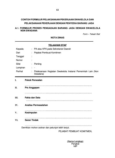 Pengadaan barang/jasa pemerintah dalam bentuk. Swakelola