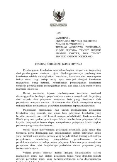 Sementara di tingkat lanjutan, bpjs kesehatan juga telah . 2 Instrumen Akreditasi Klinik Pratama Pdf