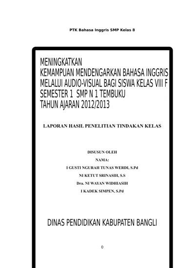 Ptk Bahasa Inggris Smp Kelas 8 Pdf Displaying BAHASA INGGRIS SMP 1pdf.