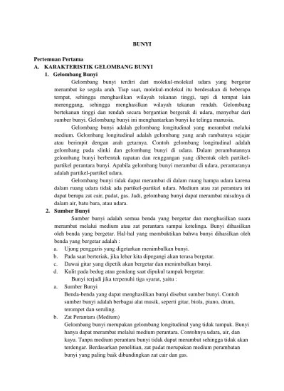 Sebagai gelombang, cahaya memiliki banyak sifat, sebagai contoh, . Top Pdf Bahan Ajar Gelombang Bunyi Dan Cahaya 123dok Com