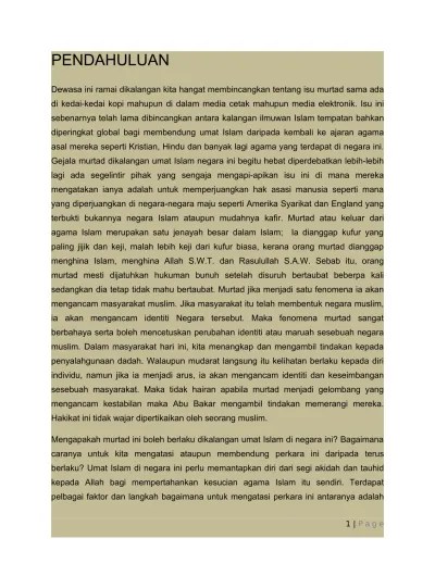 INTERPRETASI MURTAD DALAM IBRANI 6: 1-8