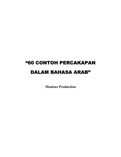 Bahasa arab dasar sehari hari. Top Pdf Contoh Percakapan Dalam Bahasa Arab Pdf 123dok Com