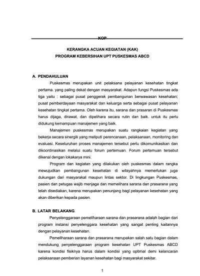 Pelayanan kesehatan rehabilitatif adalah kegiatan dan/ atau serangkaian kegiatan untuk mengembalikan bekas penderita ke dalam masyarakat sehingga dapat . Contoh Kak Sarana Prasarana