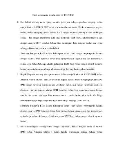 Hasil wawancara pedagang bakso dalam bentuk narasi, laporan hasil wawancara yaitu, contoh makalah wawancara pedagang, contoh laporan hasil . Laporan Hasil Wawancara Dengan Pedagang