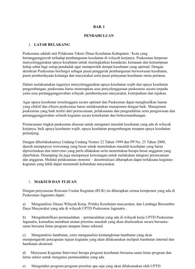Disamping itu ada perubahan pada petunjuk teknis dari kemenkes mengenai dana bok. Top Pdf Contoh Laporantahunan Bok Puskesmas Tahun 2013 2 123dok Com
