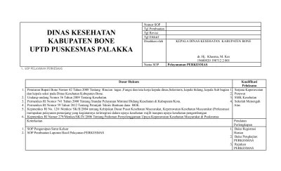 Panduan standar akreditasi rumah sakit versi jci pdf, contoh dokumen . Top Pdf 249510850 Contoh Sop Puskesmas 123dok Com