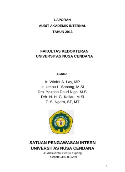 Contoh laporan keuangan & cara membuatnya untuk administrasi perpajakan. Contoh Laporan Audit Yang Dikumpul