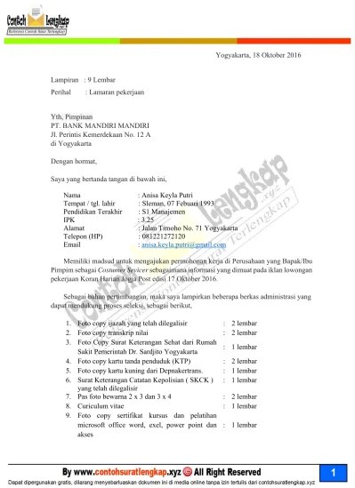 Lembar contoh pengajuan lamaran pekerjaan ke bank bca, semoga bermanfaat :) 5 Contoh Surat Ran Kerja Bank Bca Terbaru Dan Terlengkap Ms Word