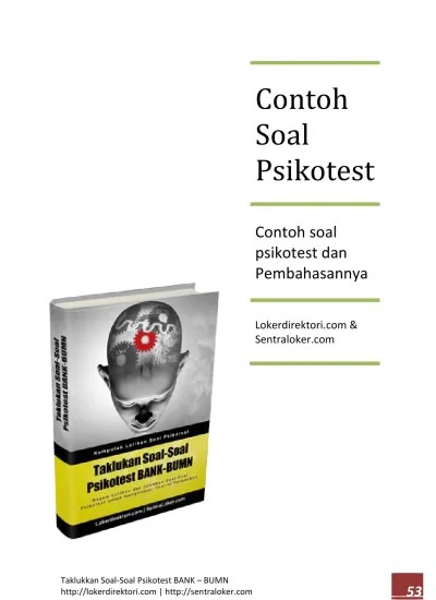 1 contoh soal psikotes 1. Soal Soal Psikotes Pdf
