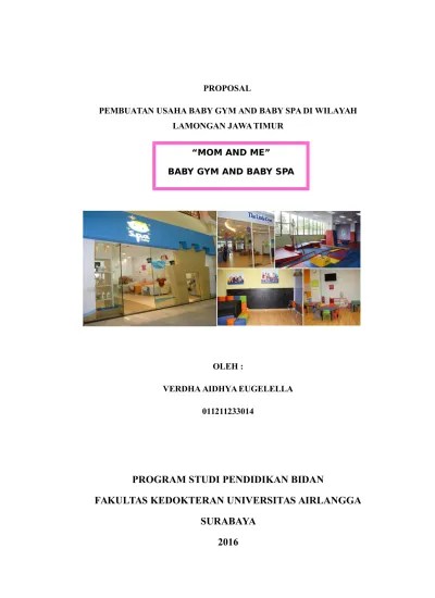 Contoh proposal kube kelompok usaha bersama; Contoh Proposal Baby Gym And Baby Spa