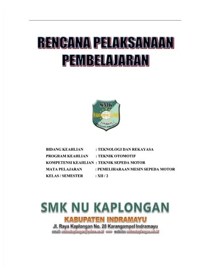 Menulis laporan prakerin merupakan salah satu persyaratan yang harus dipenuhi. Modul Kompetensi Kejuruan Tbsm Mapel Pmsm Kelas Xi Tbsm