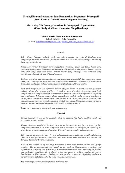 Redefinisi bauran pemasaran (marketing mix). Usulan Strategi Bauran Pemasaran Produk Perhiasan Emas Terhadap Pesaingnya Studi Kasus Di Toko Mas Jaya Abadi