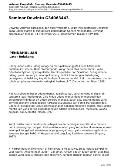Logam ini terjadi secara alamiah dalam bentuk murni, bentuk. Seminar Dewinta G