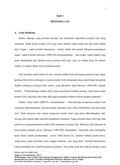Produksi, konsumsi dan distribusi menjadi lancer c. Bab 1 Pendahuluan Sempurna Tidak Hanya Kondisi Fisik Yang Mesti Dilatih Tetapi Aspek Lain Pun Perlu Dilatih