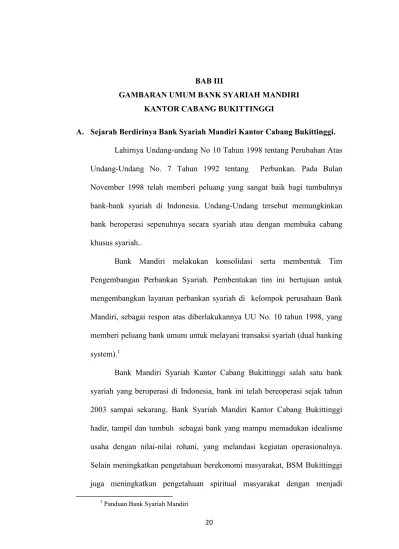 Analisis pertumbuhan kinerja pembiayaan murabahah. Laporan Praktik Kerja Lapangan Di Pt Bank Syariah Mandiri Kantor Cabang Gatot Subroto Repository Fakultas Ekonomi Unj