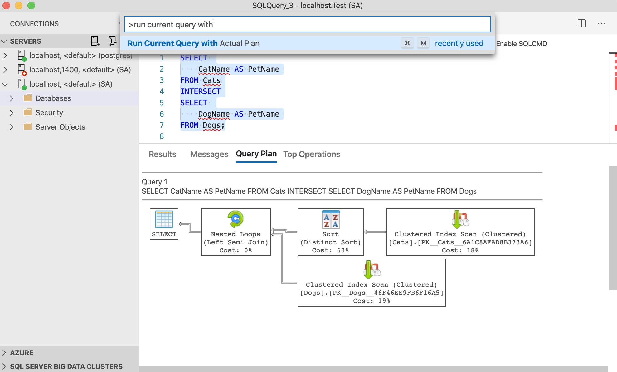 How to View the Query Execution Plan in Azure Data Studio (SQL Server). 
