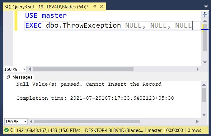 Try Catch In Sql Server Stored Procedure With Examples Databasefaqs Com - Mountain Images - Creative Full HD Collection
