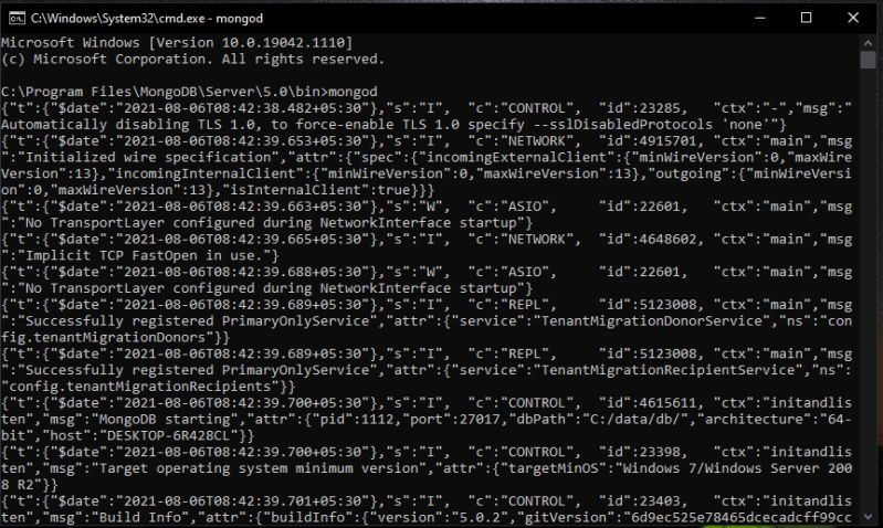Starting Mongodb Database Software - Premium Space Design Gallery - High Resolution