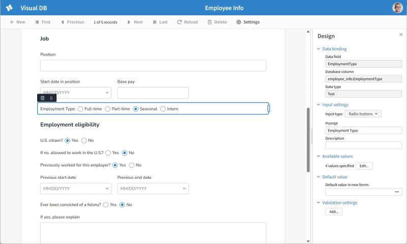 Visual Db Database Form And Report Builder - Light Photo Collection - High Resolution Quality