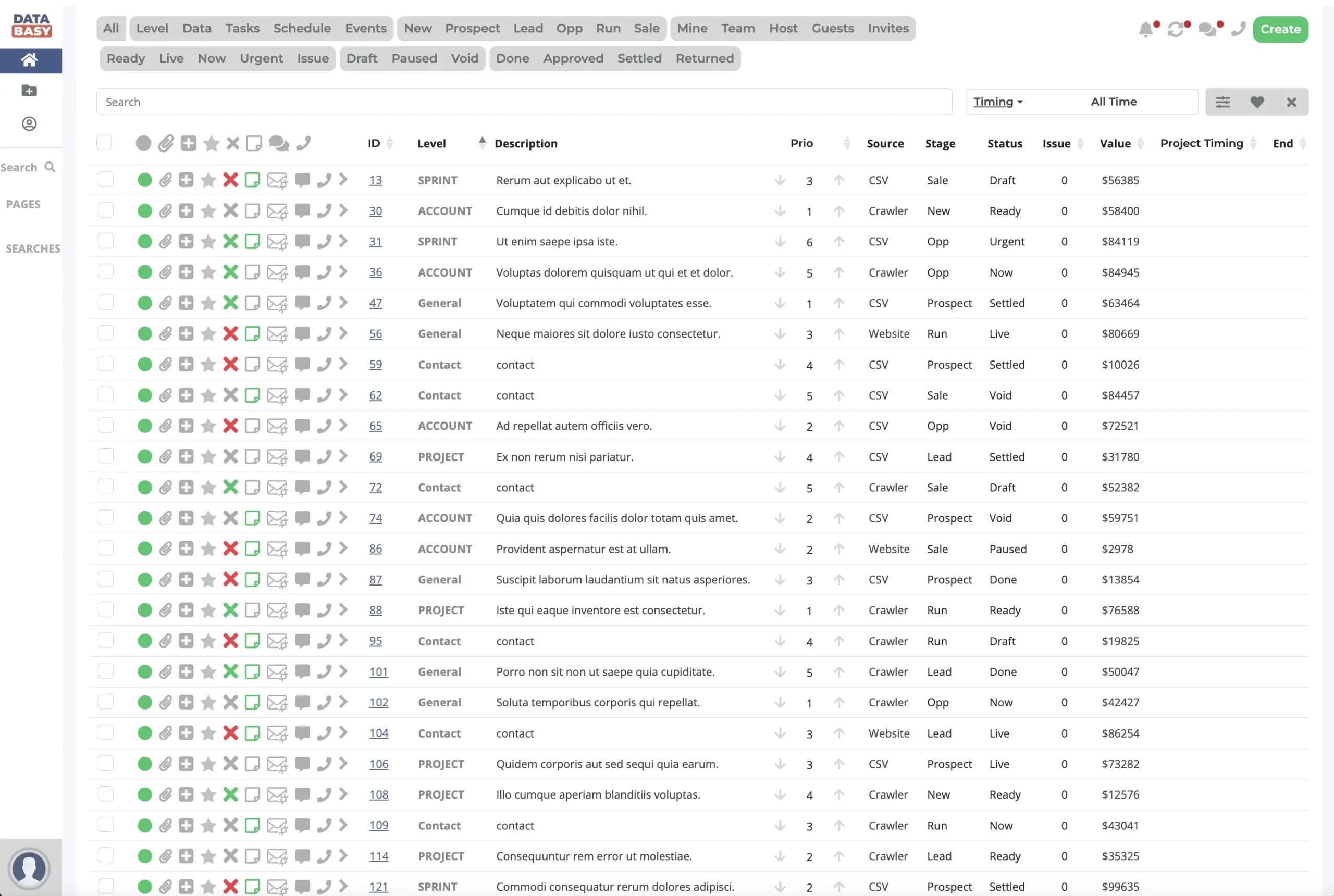 databasy-crm-home-page-example