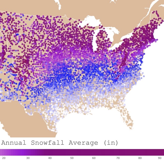 Winter Average Snow 