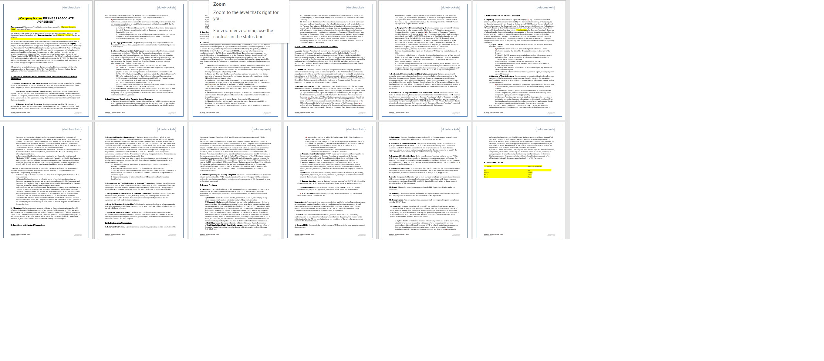 Hipaa Hitech Compliance Assurance Databrackets