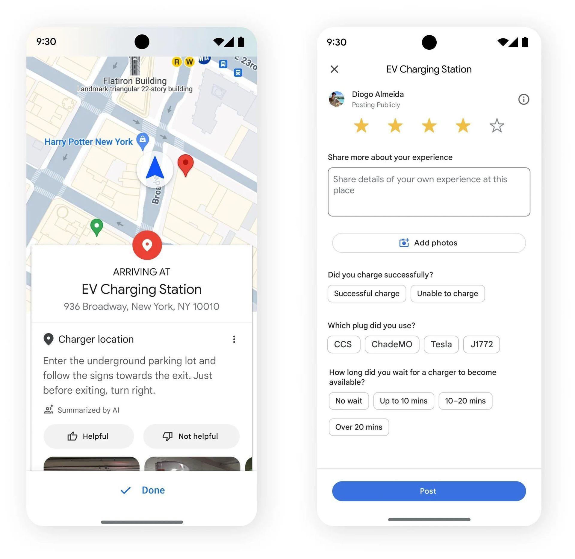 Google Maps Will Have AI Powered Summaries For Easier Charging Station Google Maps EV Charging Station Update 1 