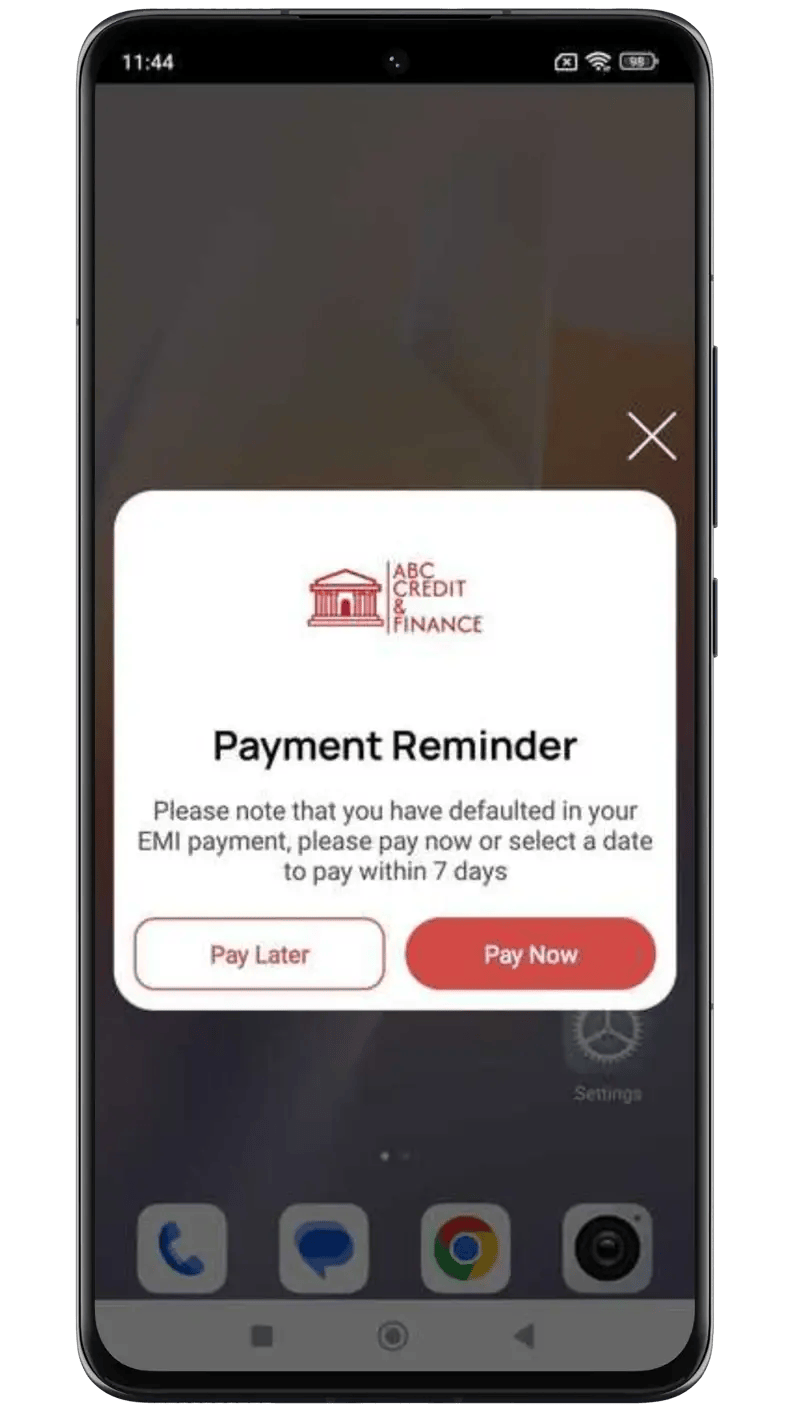 promise to pay option to Borrowers to repay loan on a later date resulting in better collections
