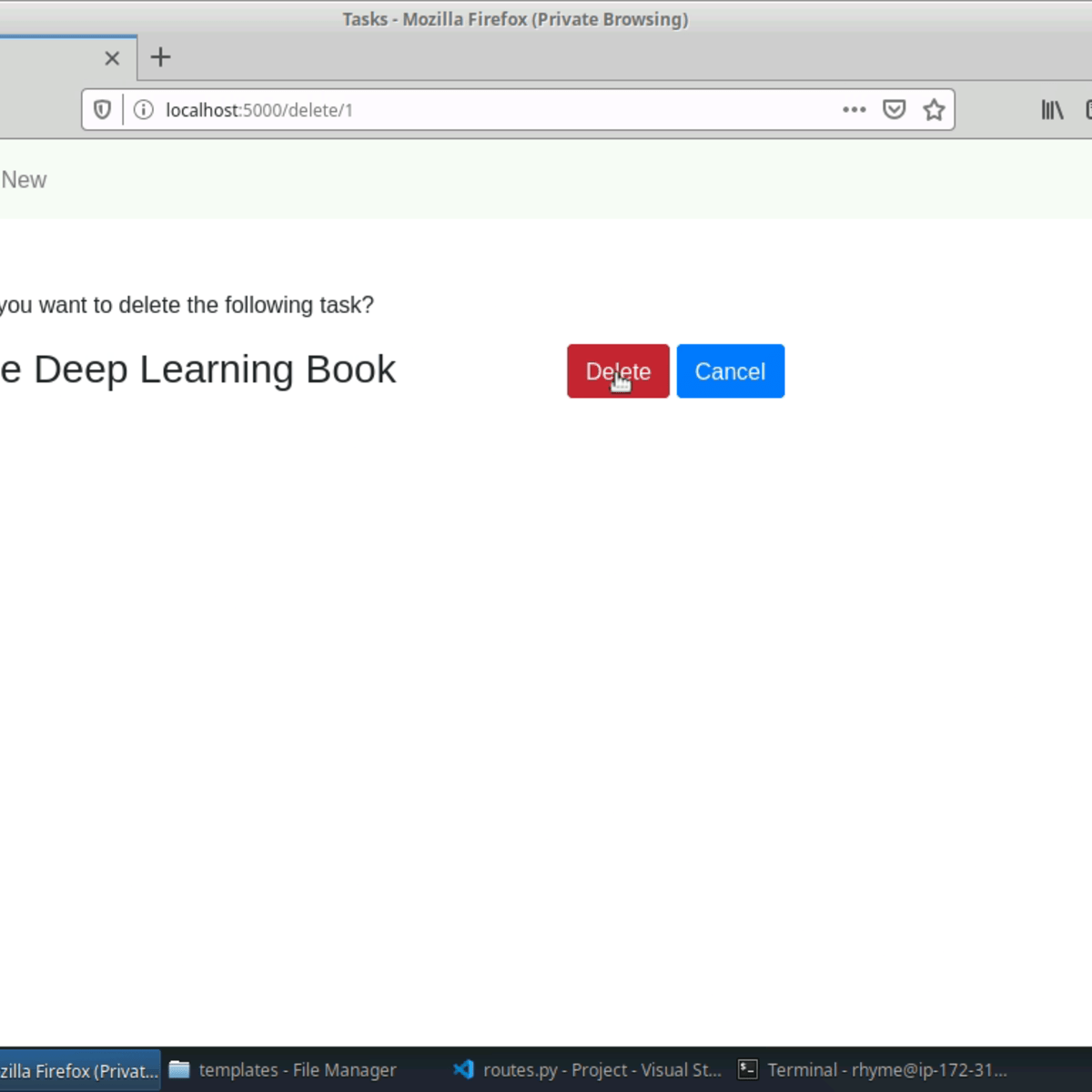 Create your first web app with python and flask