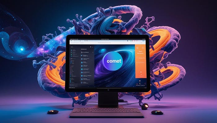 Comet AI Browser futuristic image