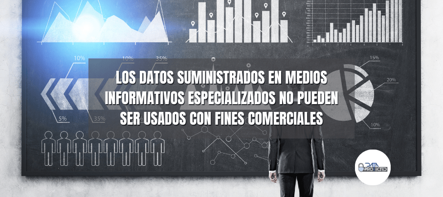 ¿Es cierto que los datos proporcionados en medios informativos especializados no pueden ser utilizados con fines comerciales?