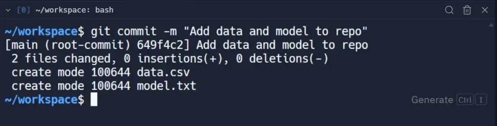 ตัวอย่างการใช้ git commit