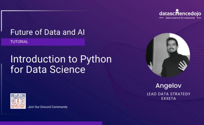 Python For Data Science Webinar | Data Science Dojo