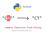 Python Remove Character From String Data Science Parichay