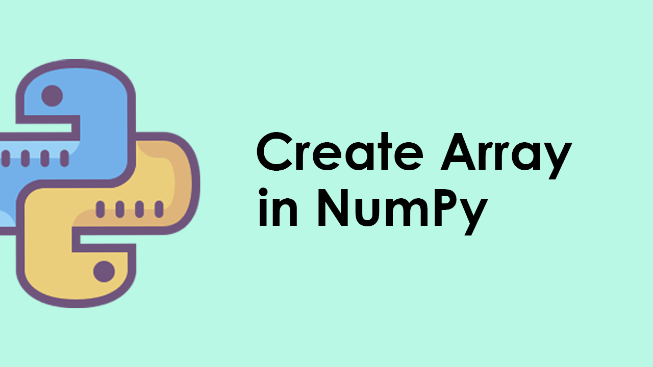 Create Array with NumPy